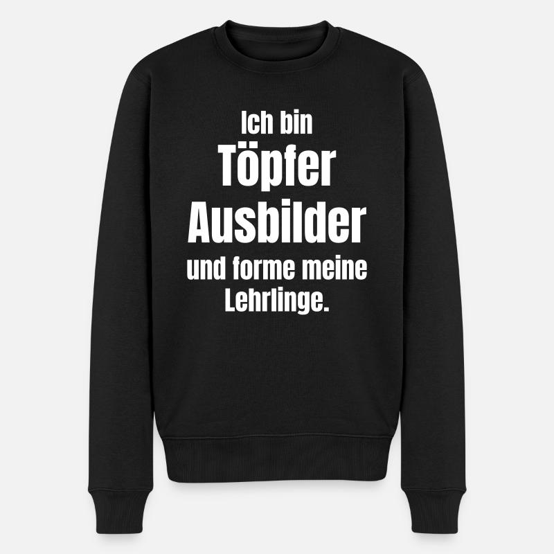 Töpfer Ausbilder - Männer Premium Bio Pullover - Schwarz