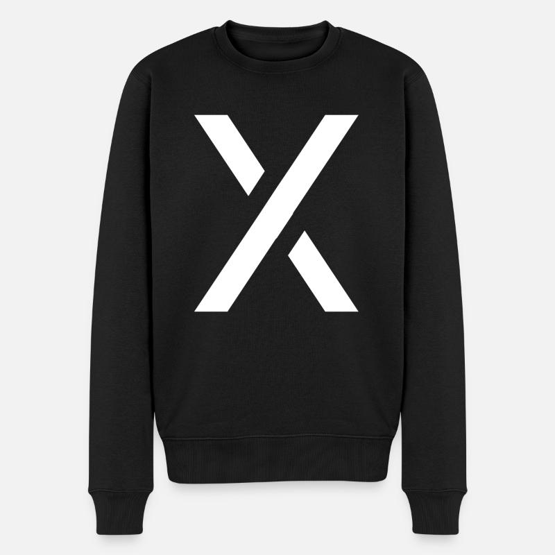 X - Männer Premium Bio Pullover - Schwarz