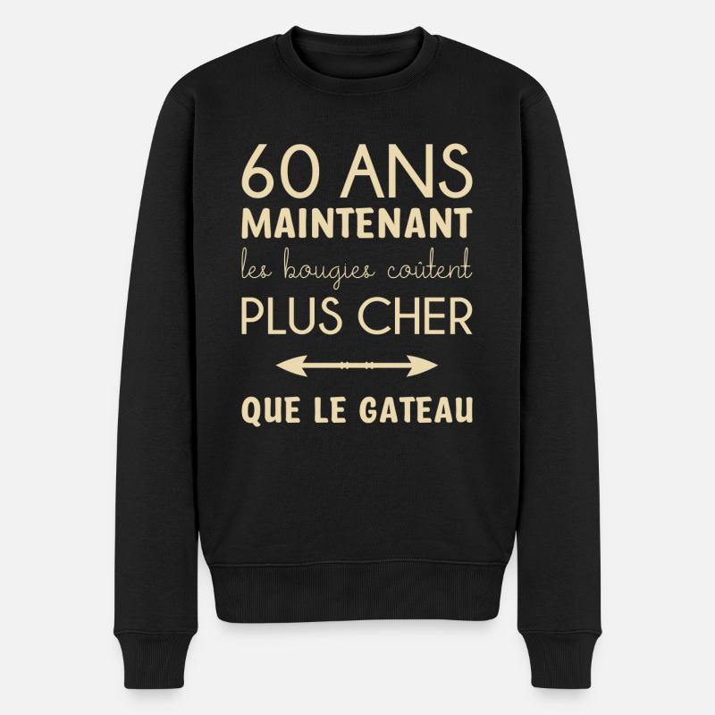 60 ans anniversaire - Pull Premium bio Homme - noir