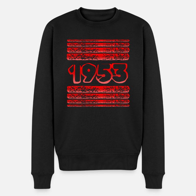 1953 - Männer Premium Bio Pullover - Schwarz