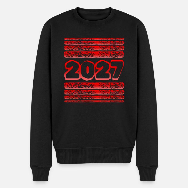 2027 - Männer Premium Bio Pullover - Schwarz