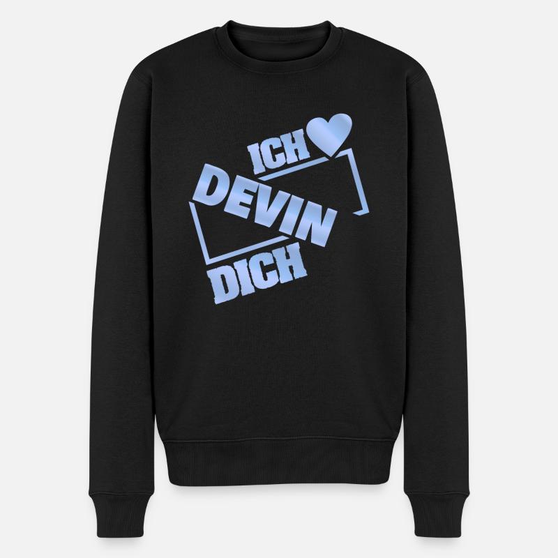 Devin - Pull Premium bio Homme - noir