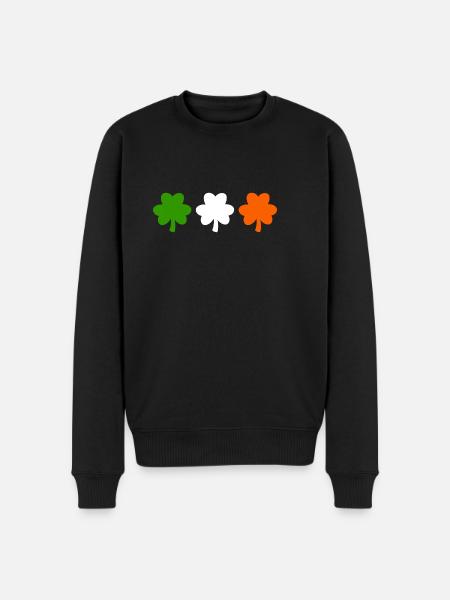 Drapeau de l’Irlande Trèfle - Pull Premium bio Homme - noir