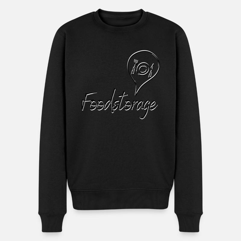 Aimez-vous la bonne nourriture? - Pull Premium bio Homme - noir