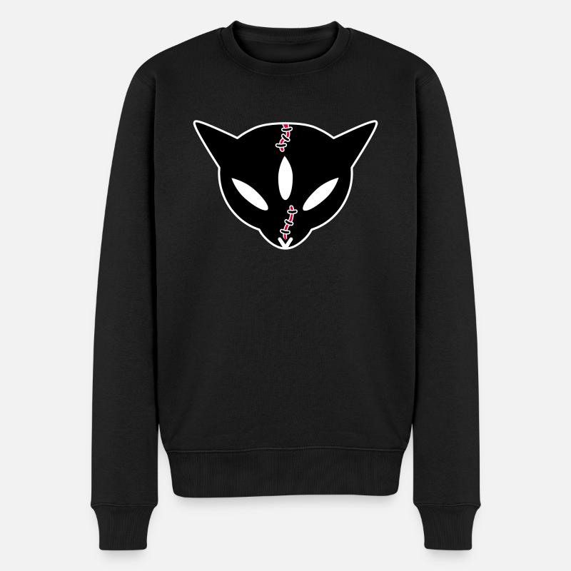 Siamekuroeil - Männer Premium Bio Pullover - Schwarz