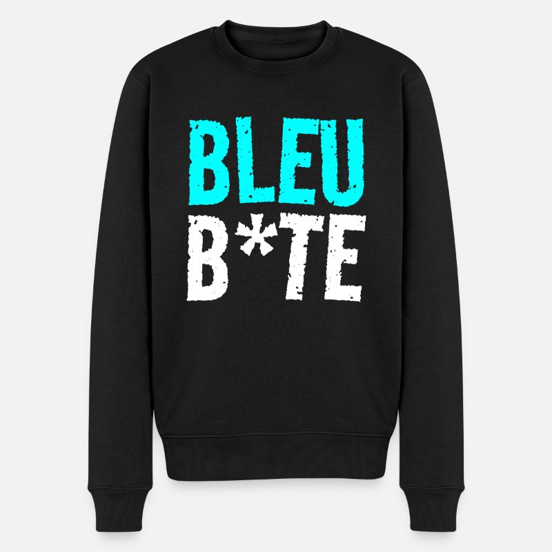 bleu bite - Pull Premium bio Homme - noir