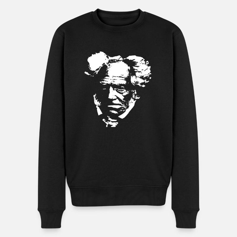 Arthur Schopenhauer - Pull Premium bio Homme - noir