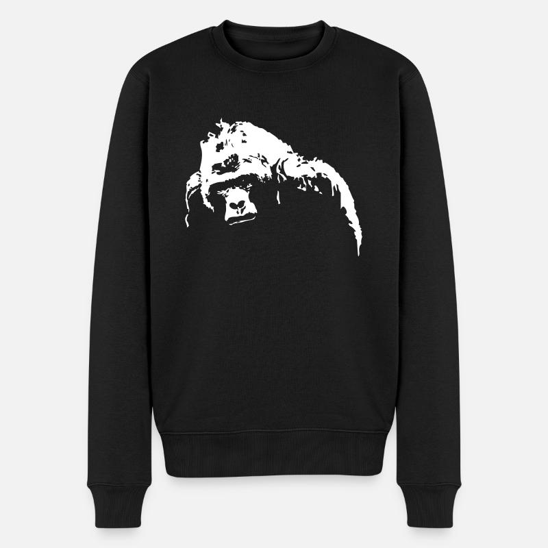 gorilla - Pull Premium bio Homme - noir