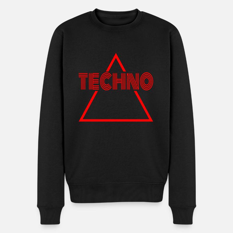 | de musique techno Couleur modifiable - Pull Premium bio Homme - noir