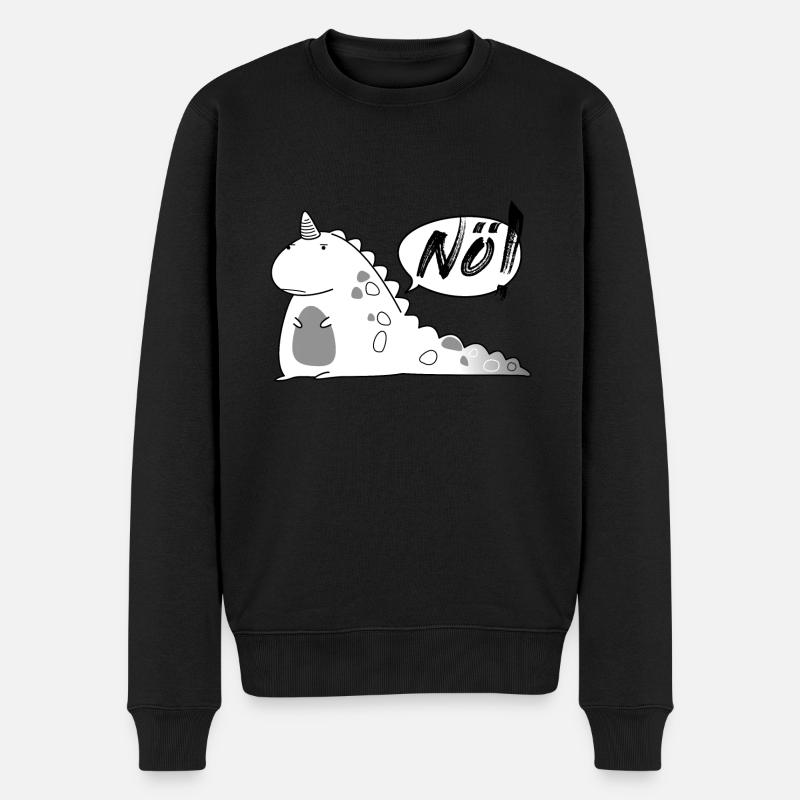 Non! Cadeau drôle de dinosaure primitif - Pull Premium bio Homme - noir