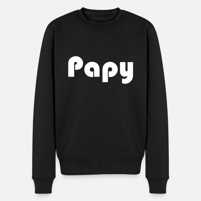 RETRAITE. RETRAITE. RETRAITEE. RETRAITE - Pull Premium bio Homme - noir