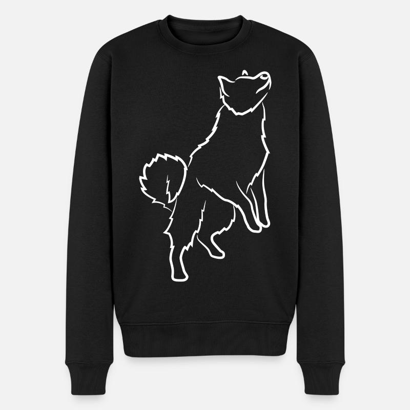 Dessin de chien - Pull Premium bio Homme - noir