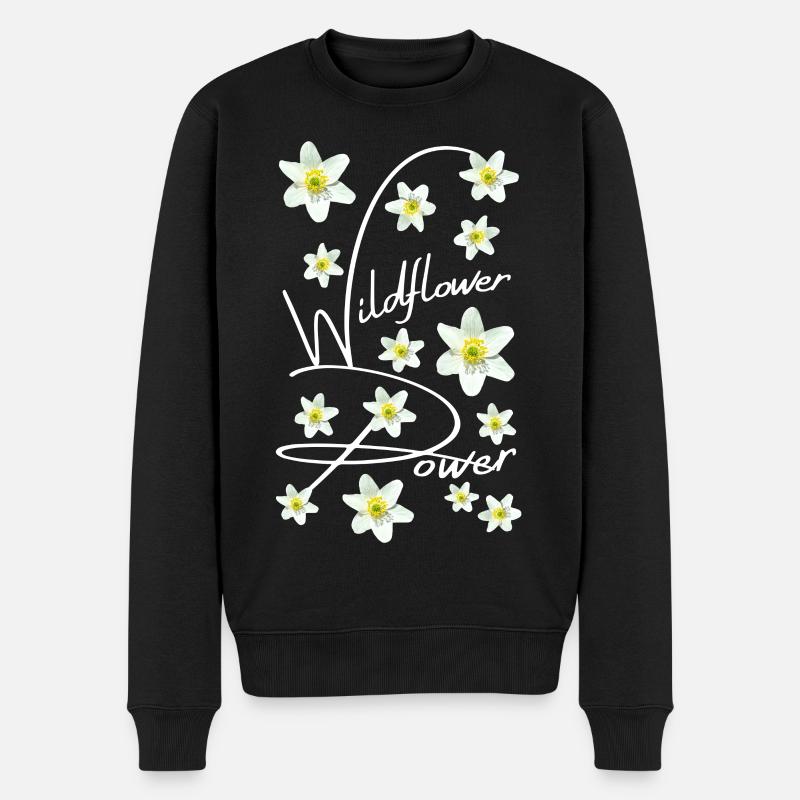 ANÉMONE SYLVIE - Pull Premium bio Homme - noir