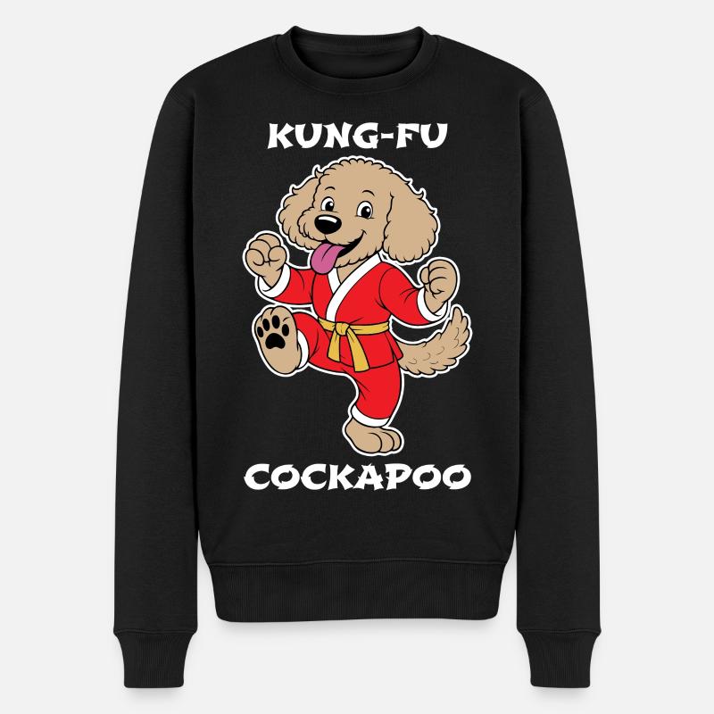 Cockapoo Kung-Fu - Pull Premium bio Homme - noir