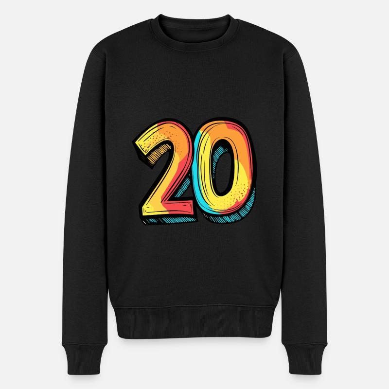 Bande dessinée à 20 chiffres - Pull Premium bio Homme - noir