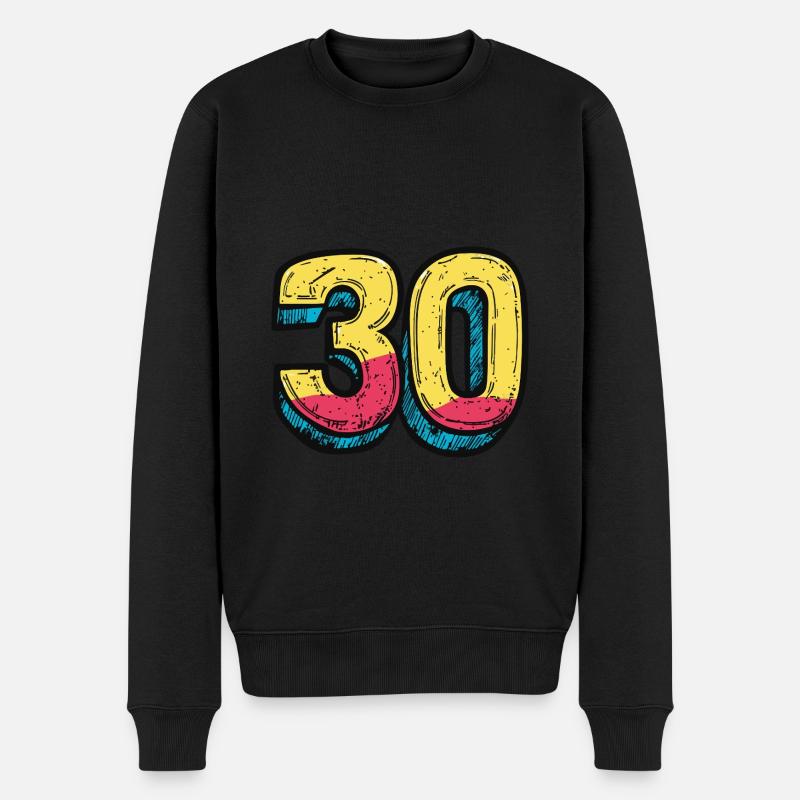 Bande dessinée à 30 numéros - Pull Premium bio Homme - noir