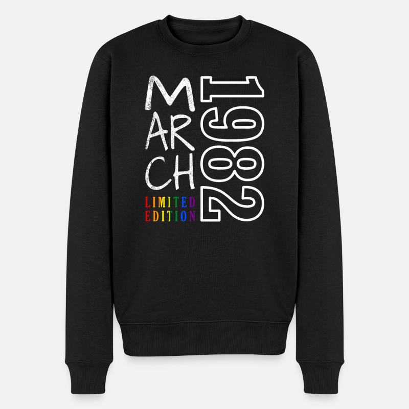 Mars 1982 - Pull Premium bio Homme - noir