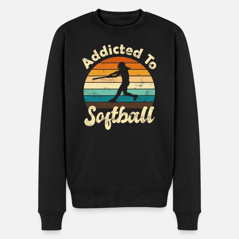 Softball - Pull Premium bio Homme - noir