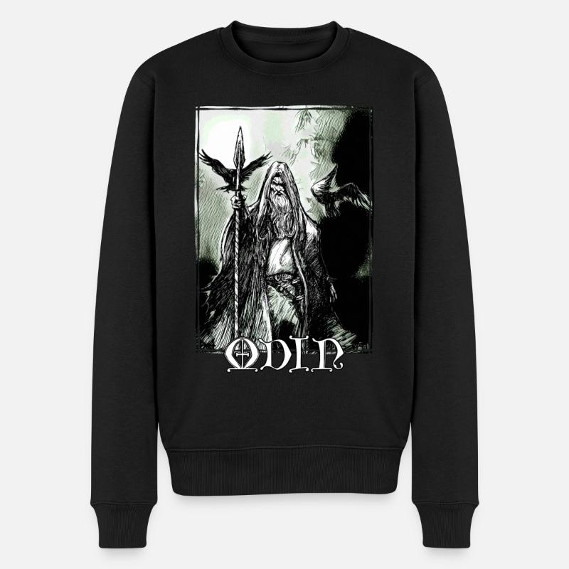 Odin des randonneurs - Pull Premium bio Homme - noir