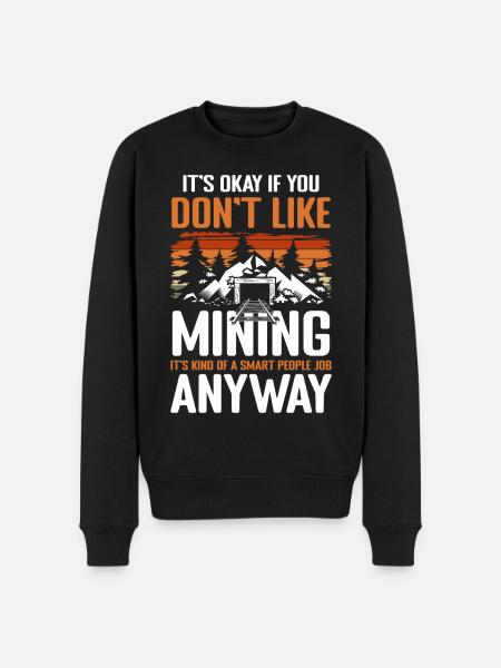 Coal Shovel Miner Treasures - Men's Premium Organic Jumper - black