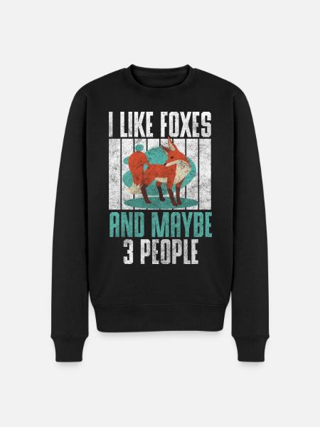 Forest Foxtail Sweet - Men's Premium Organic Jumper - black