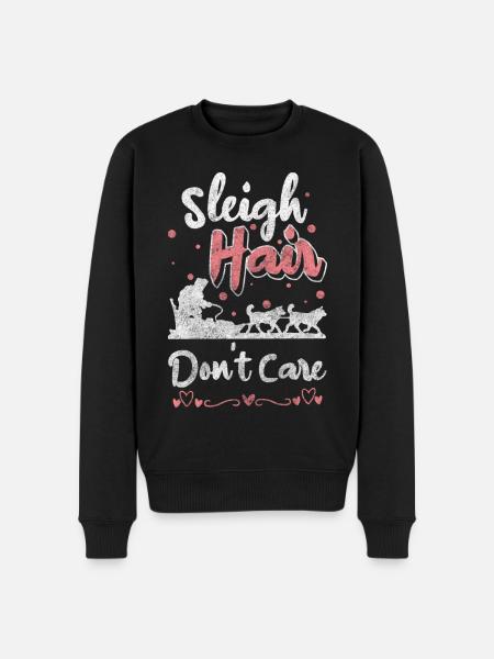 Sledding Snow Luge Holiday - Men's Premium Organic Jumper - black