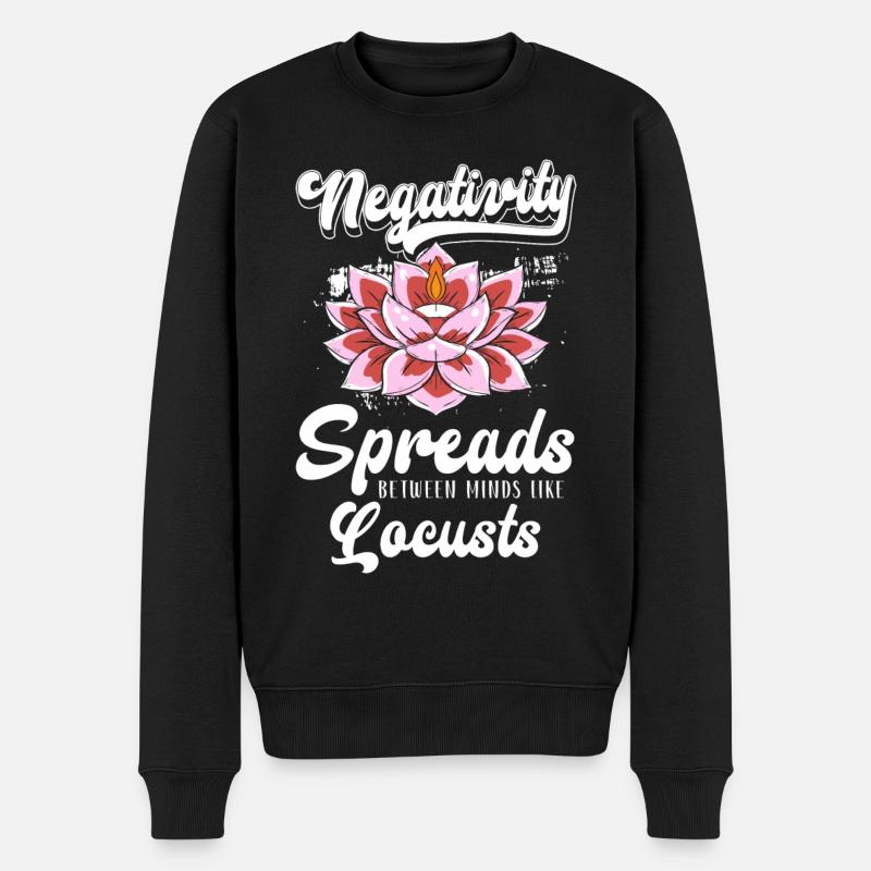 Entspannung Frieden Spirituell - Männer Premium Bio Pullover - Schwarz