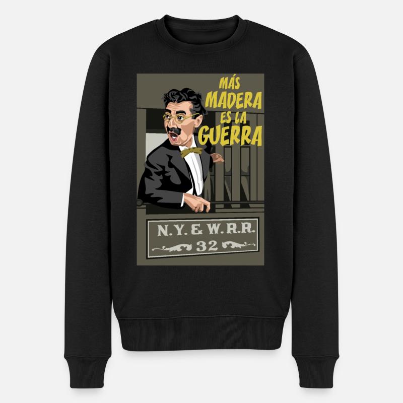 GROUCHO Plus Bois - Pull Premium bio Homme - noir
