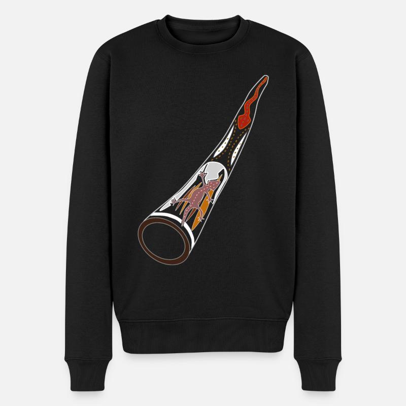 Didgeridoo Didjeridu - Pull Premium bio Homme - noir