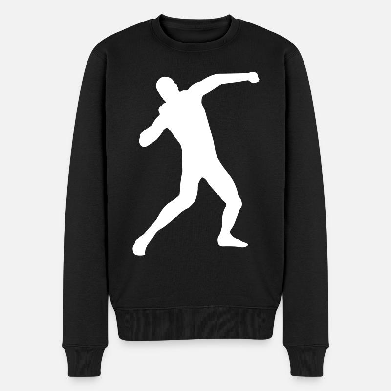 Athlétisme - Lancer du poids - Pull Premium bio Homme - noir