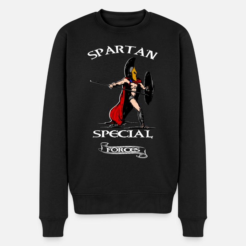 Sparte Guerrier spartiate - Pull Premium bio Homme - noir