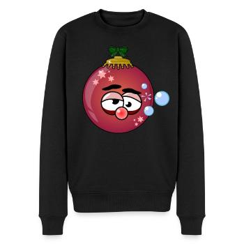Ornement de Noël ivre - Pull Premium bio Homme - noir - Devant - Nico (187cm)