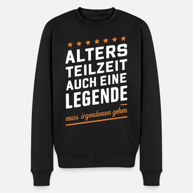 Retraite partielle ATZ - Pull Premium bio Homme - noir