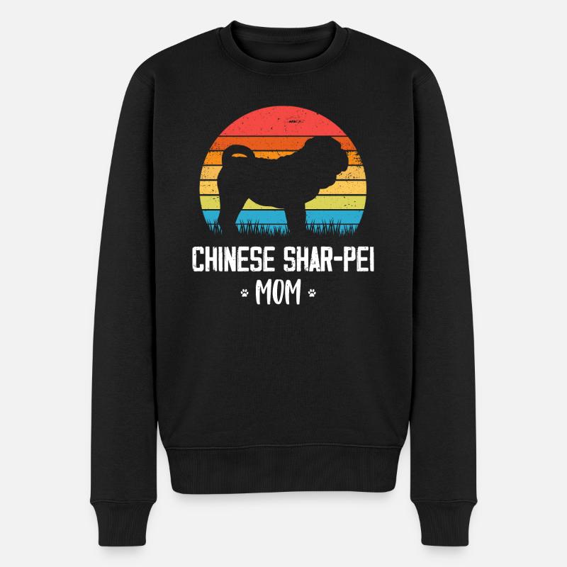 Shar Pei - Männer Premium Bio Pullover - Schwarz