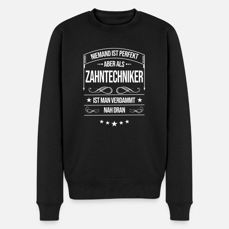 Zahntechniker - Männer Premium Bio Pullover - Schwarz
