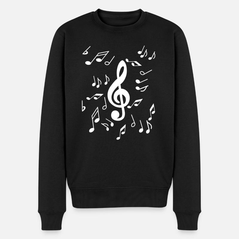 Instruments de musique Chanter - Pull Premium bio Homme - noir