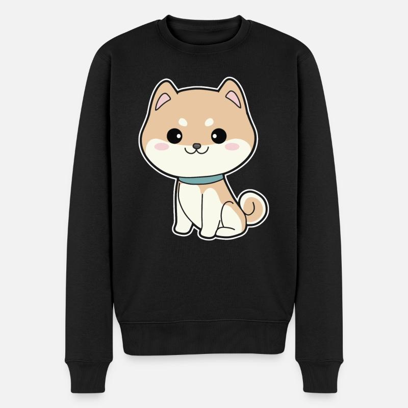 Shiba Inu - Pull Premium bio Homme - noir