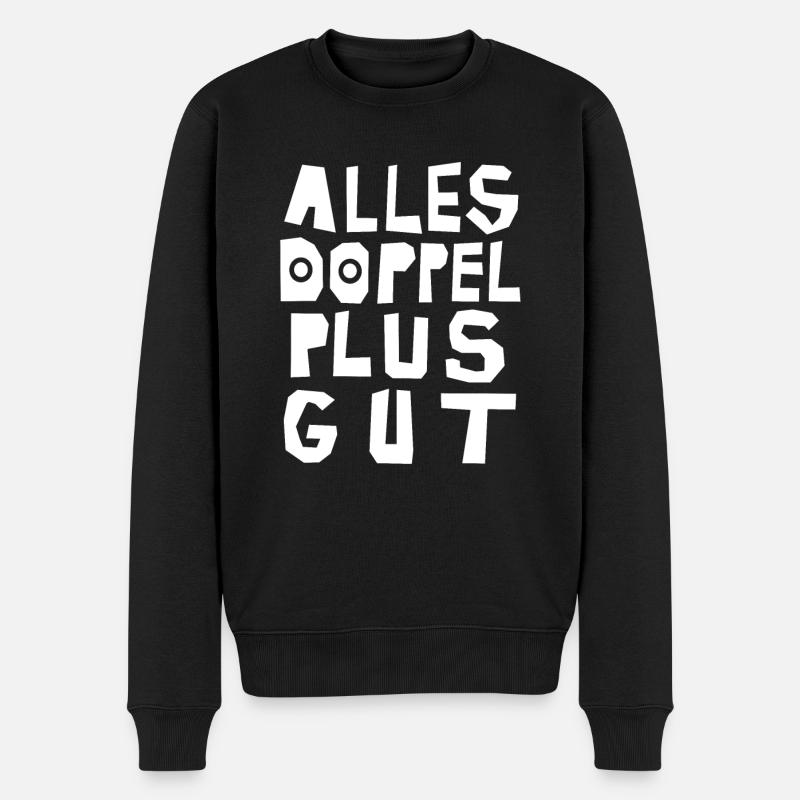 Alles doppelplusgut 1984 Georg Orwell - Männer Premium Bio Pullover - Schwarz