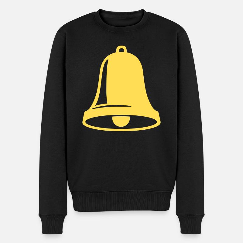 Glocke - Männer Premium Bio Pullover - Schwarz