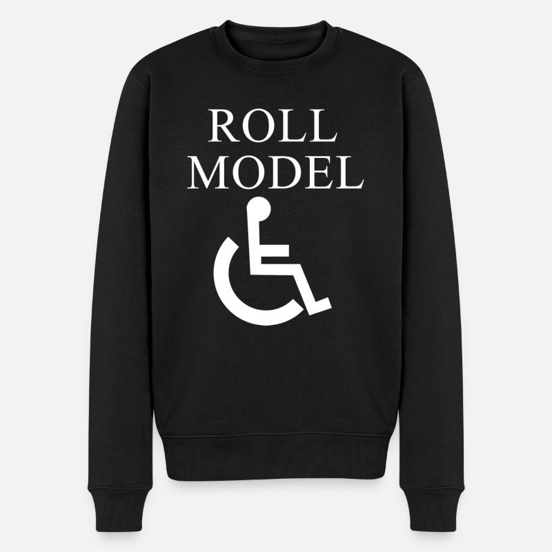 modèle de rouleau - Pull Premium bio Homme - noir