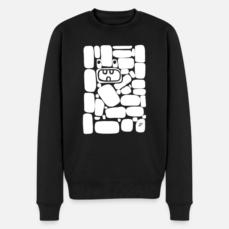 NACHAHMUNG. - Männer Premium Bio Pullover - Schwarz