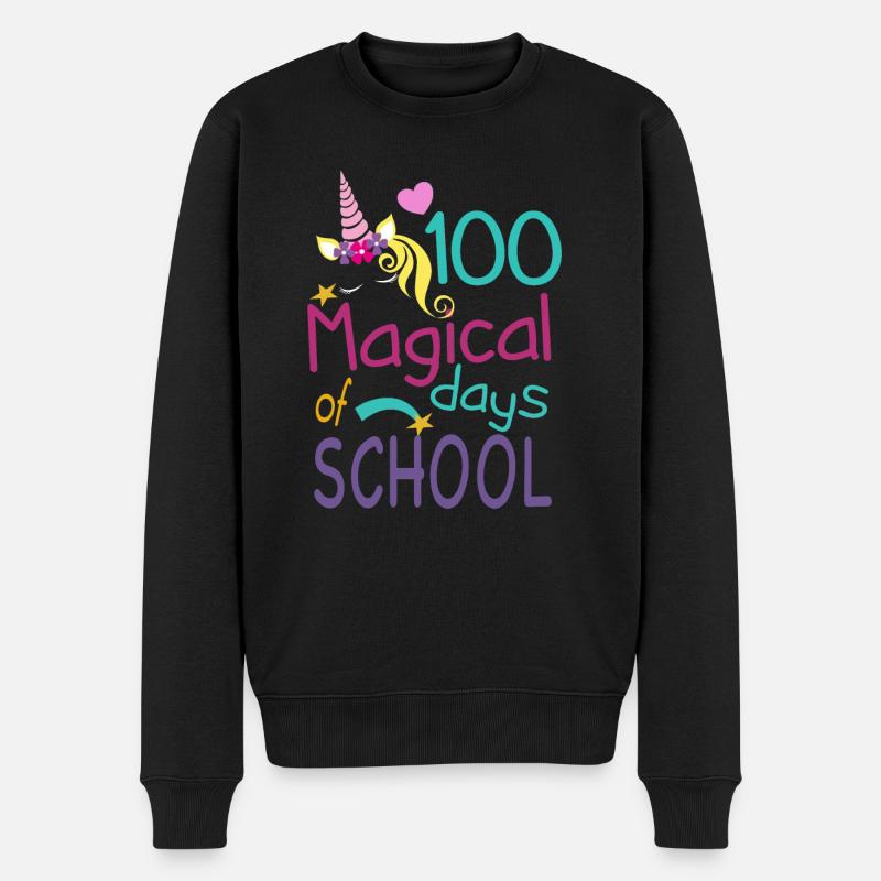 100 Magical Days - Männer Premium Bio Pullover - Schwarz