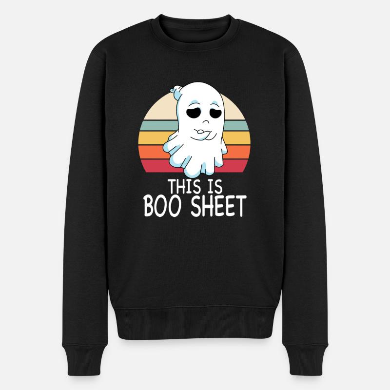 This Is Boo Sheet - Men's Premium Organic Jumper - black