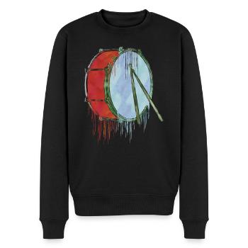 drum ink - Men's Premium Organic Jumper - black - Front - Nico (187cm)