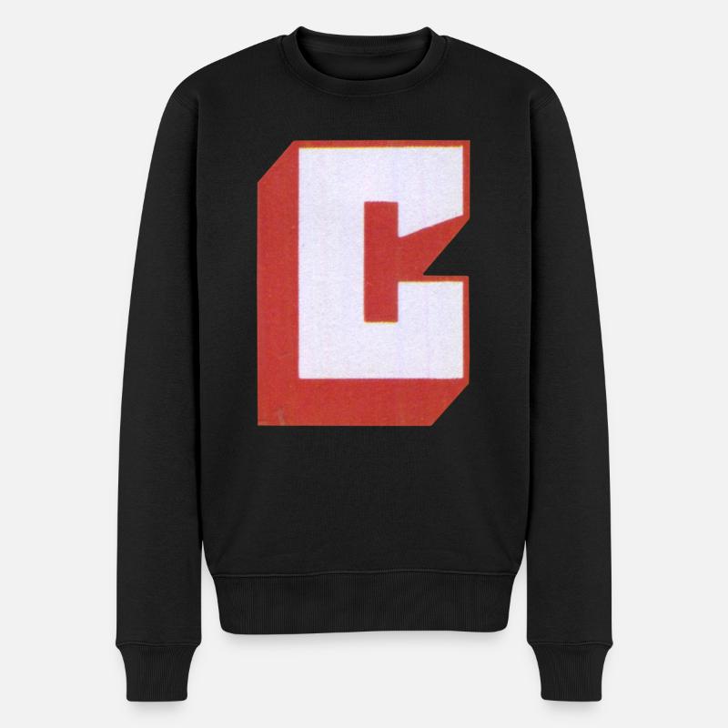 Lettre C - Pull Premium bio Homme - noir