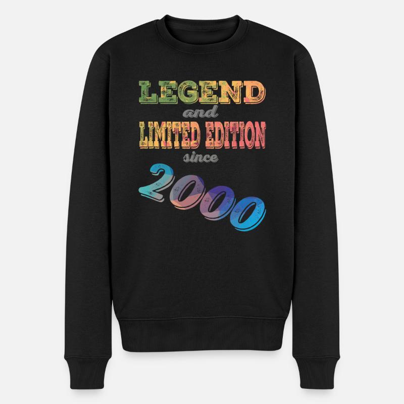 LÉGENDE ET ÉDITION LIMITÉE - Pull Premium bio Homme - noir