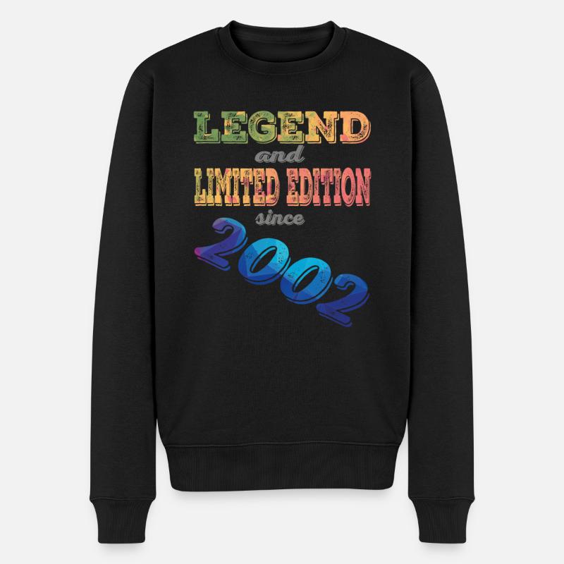 LEGEND AND LIMITED EDITION - Männer Premium Bio Pullover - Schwarz