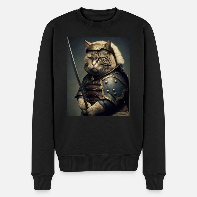 Chatmurai 18 - Männer Premium Bio Pullover - Schwarz