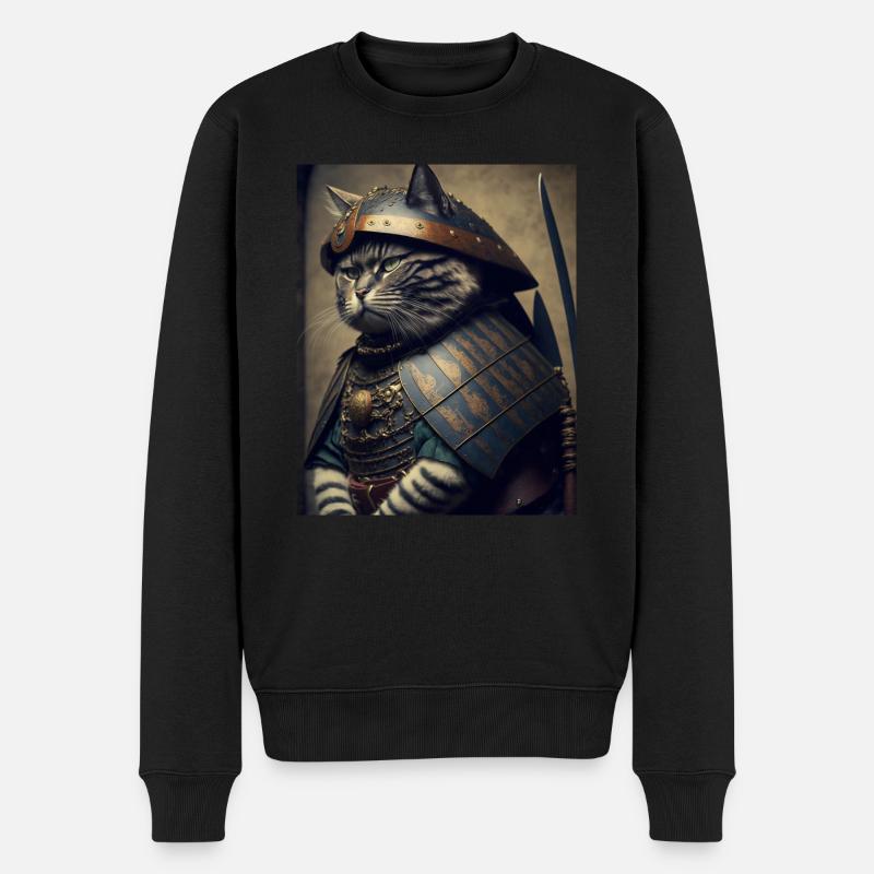Chatmurai 11 - Männer Premium Bio Pullover - Schwarz