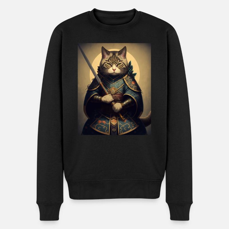 Chatmurai 5 - Männer Premium Bio Pullover - Schwarz